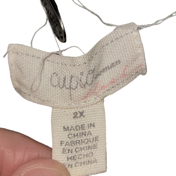 Cupio size 2X gray cowl neck pullover sweater top stretchy flowy material - Picture 2 of 4